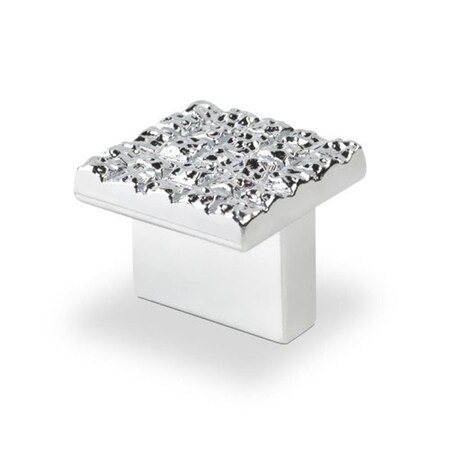 Gan Eden Mosaic Design Square Knob, Bright Chrome, 25 x 25 mm GA564045